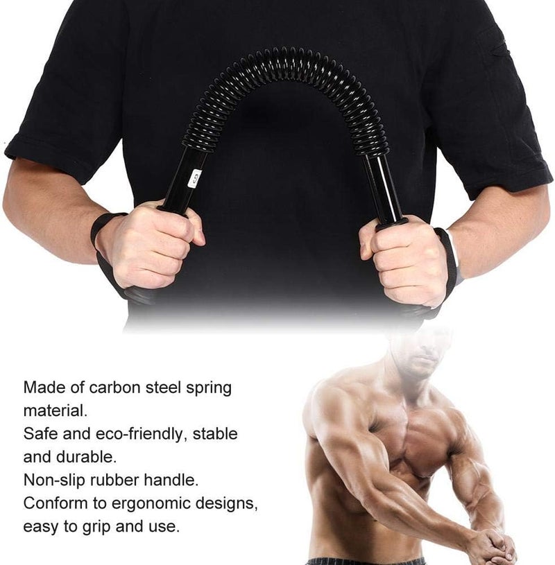 woobles Arm Power Exerciser, Power Bar Spring Forearm Strength Muscle Trainer Resistance Exercise Gym Kit Chest Expander Gym Equipment - Image 4